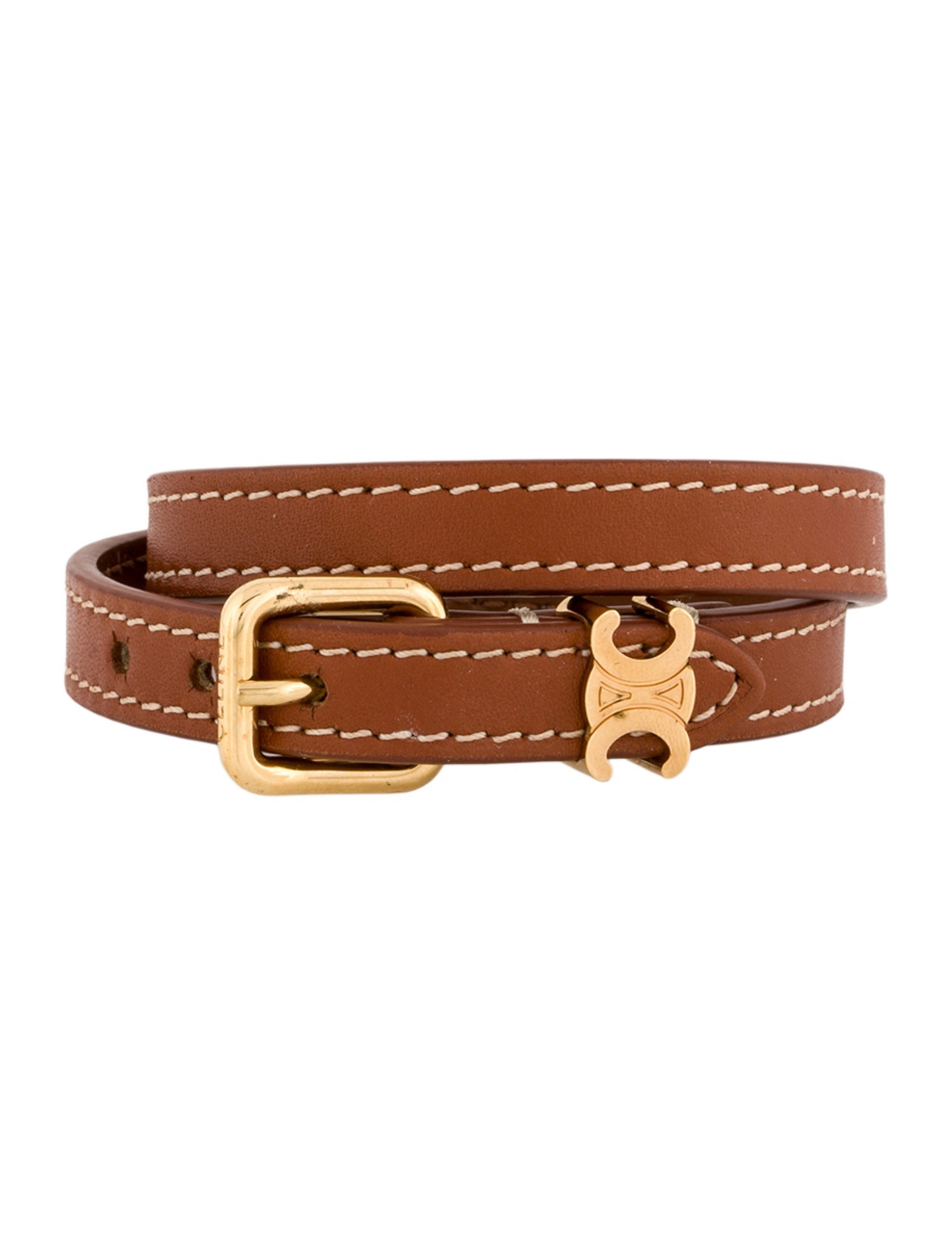 Celine Leather Les Cuirs Celine Double Bracelet
