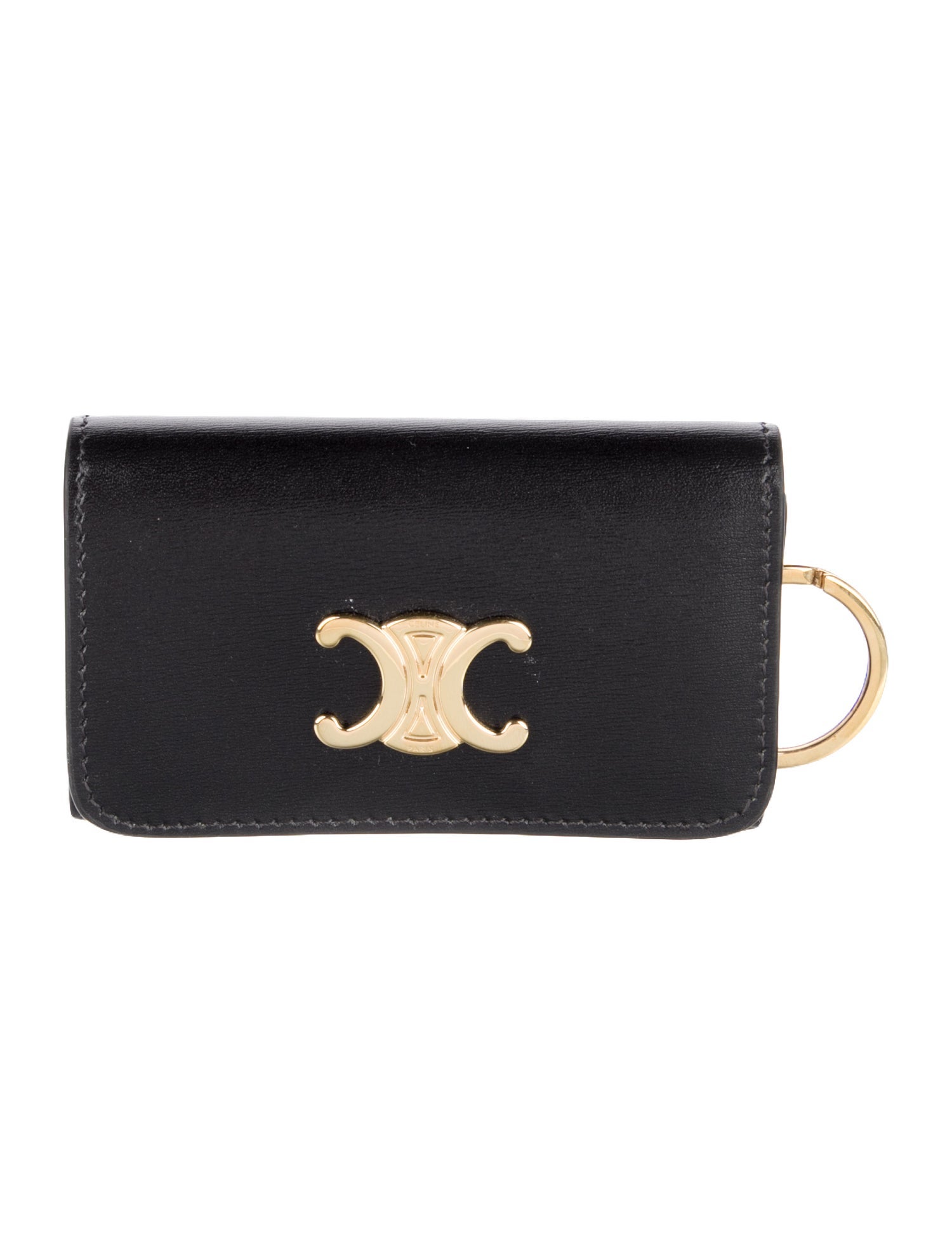 Celine Leather Keyholder Wallet