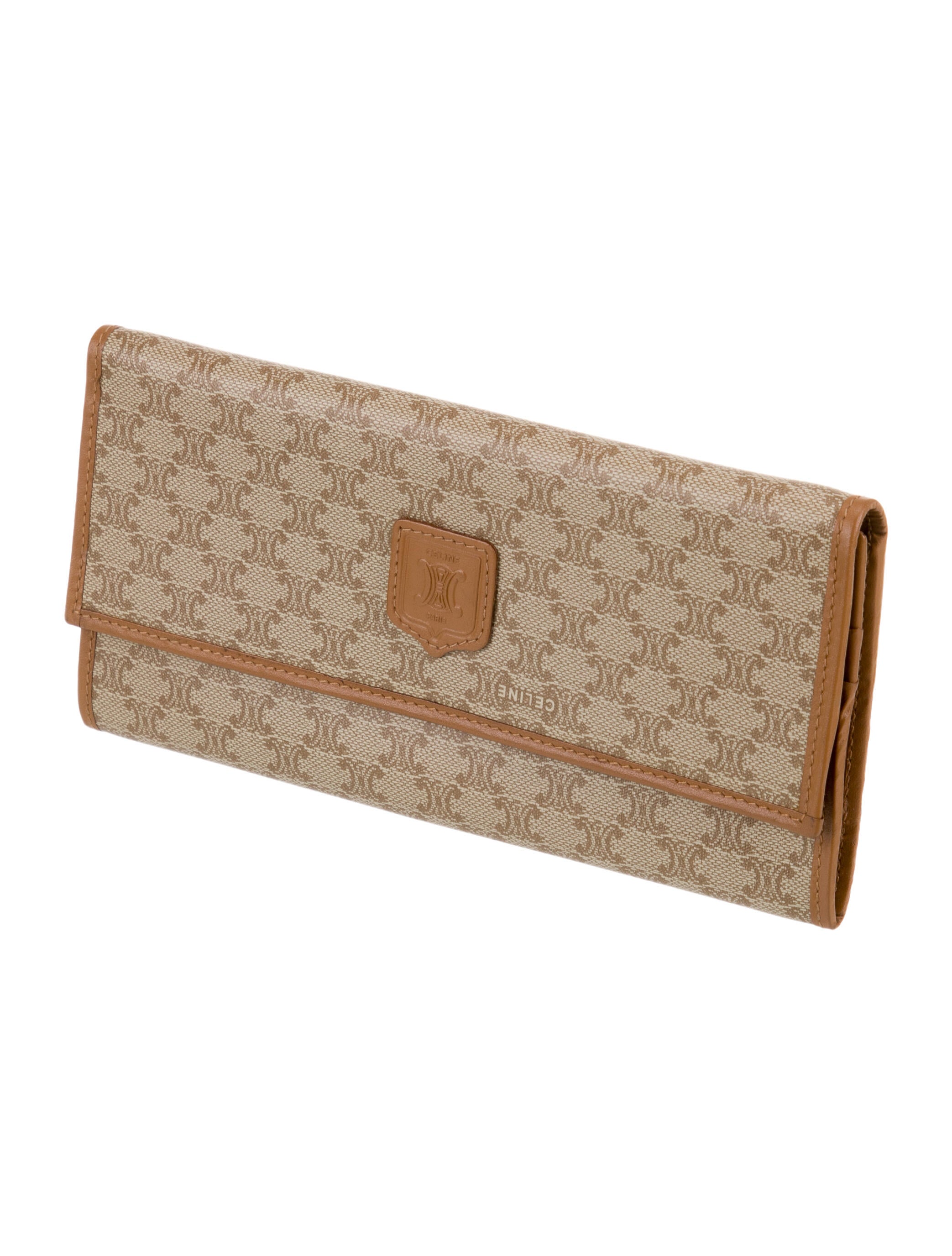 Celine Triomphe Printed Continental Wallet