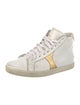 Celine Leather Colorblock Pattern Sneakers