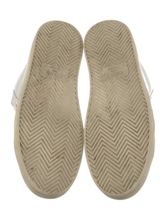 Celine Leather Colorblock Pattern Sneakers