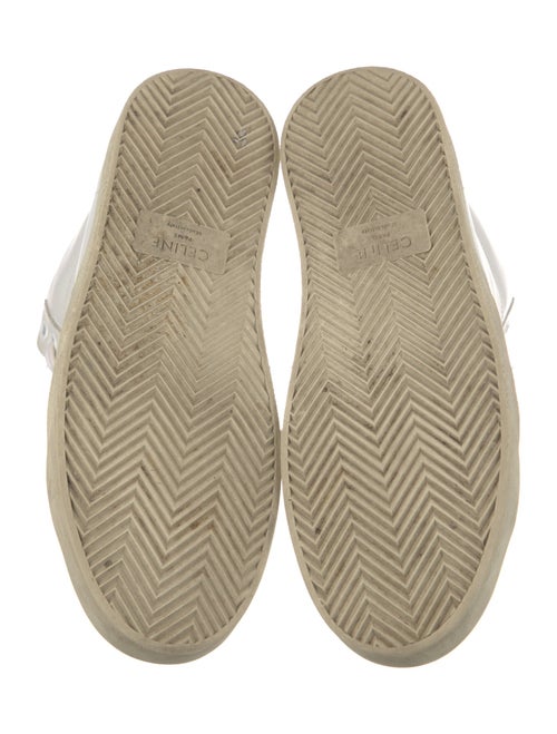 Celine Leather Colorblock Pattern Sneakers