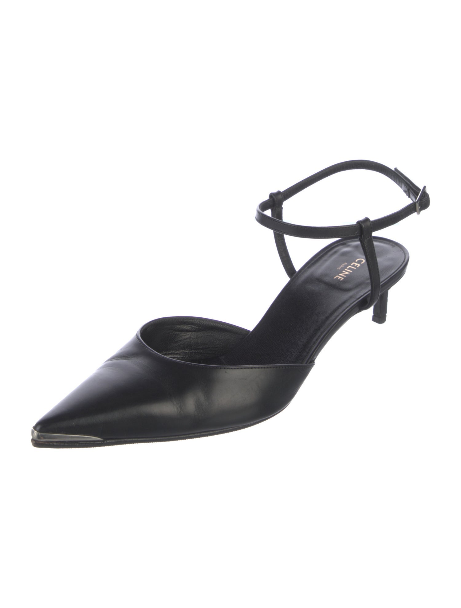 Celine Leather Slingback Pumps