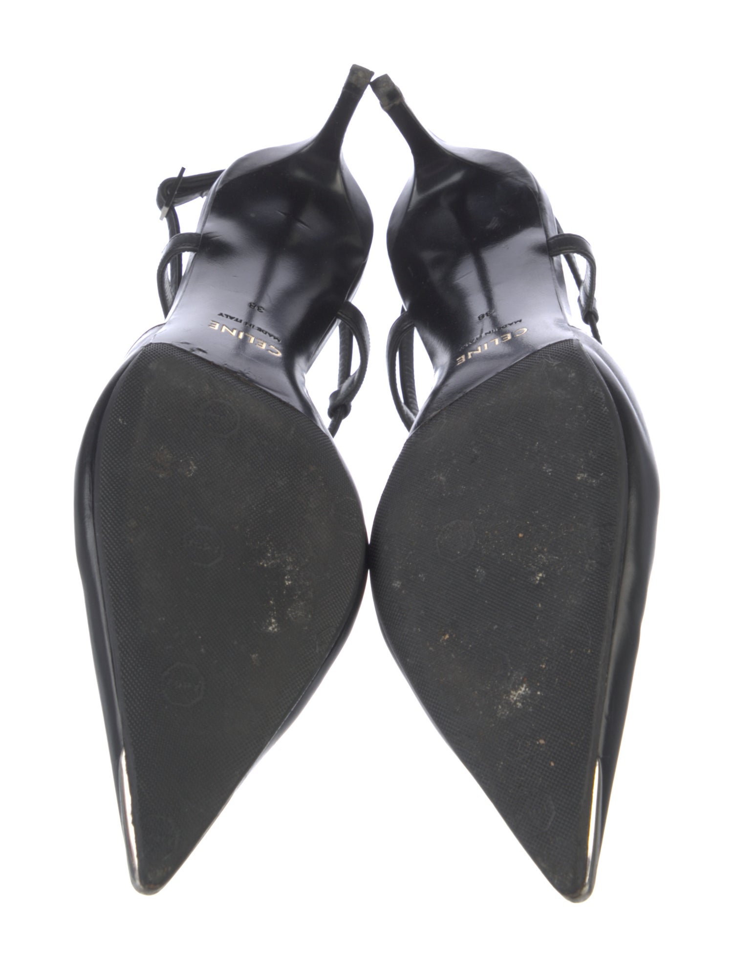 Celine Leather Slingback Pumps