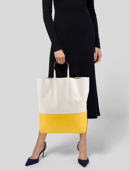 Celine Leather Vertical Cabas