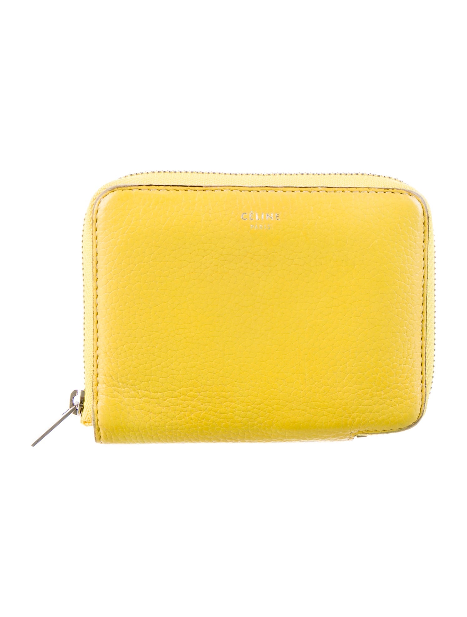 Celine Small Zipped Multifunction Wallet Leather Compact Wallet