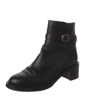 Celine Leather Moto Boots