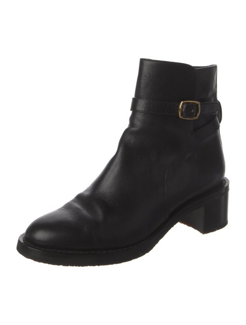 Celine Leather Moto Boots