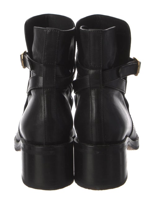 Celine Leather Moto Boots