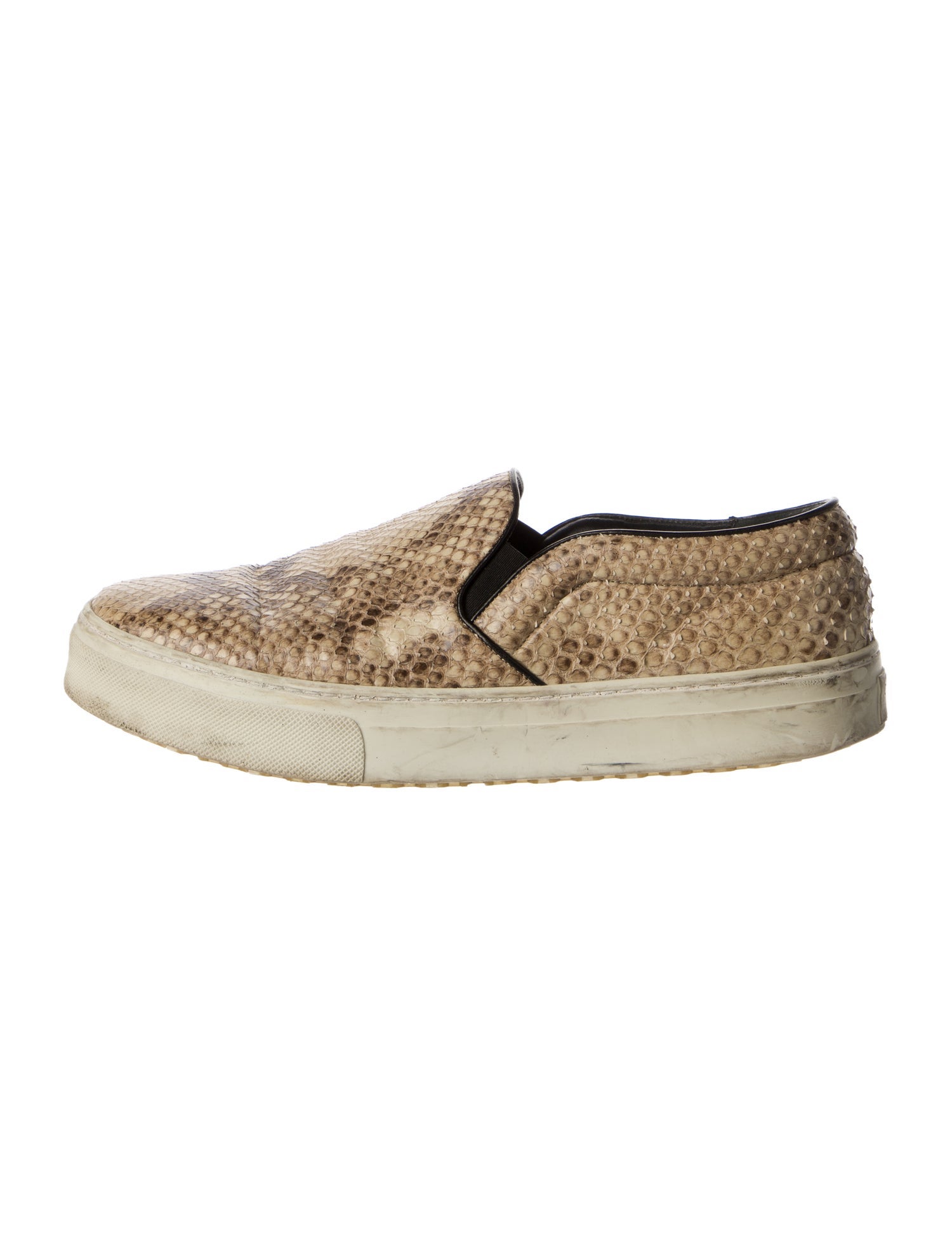 Celine Snakeskin Animal Print Sneakers