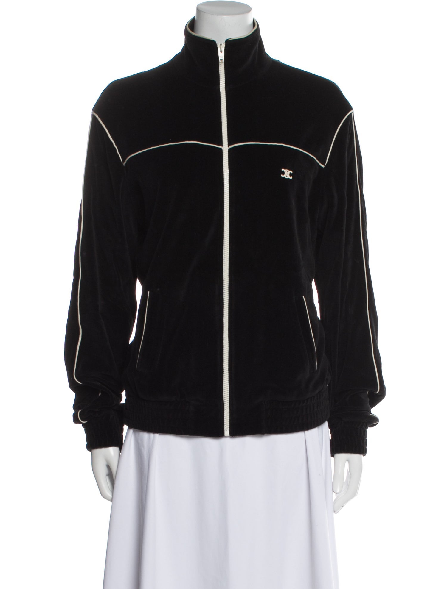 Celine Velour Bomber Jacket