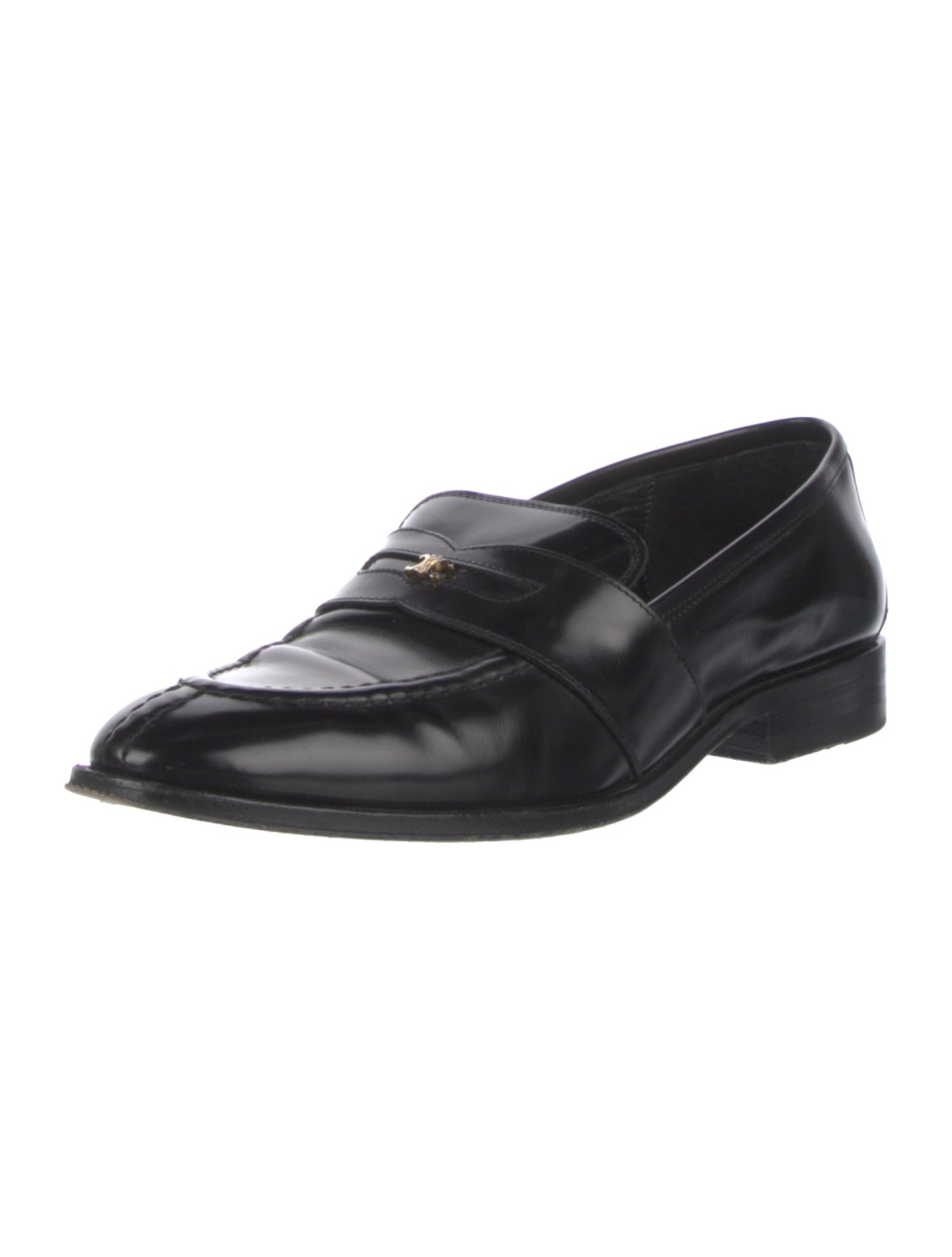 Celine Triomphe Leather Loafers
