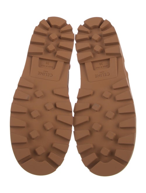 Celine Canvas Lace-Up Boots