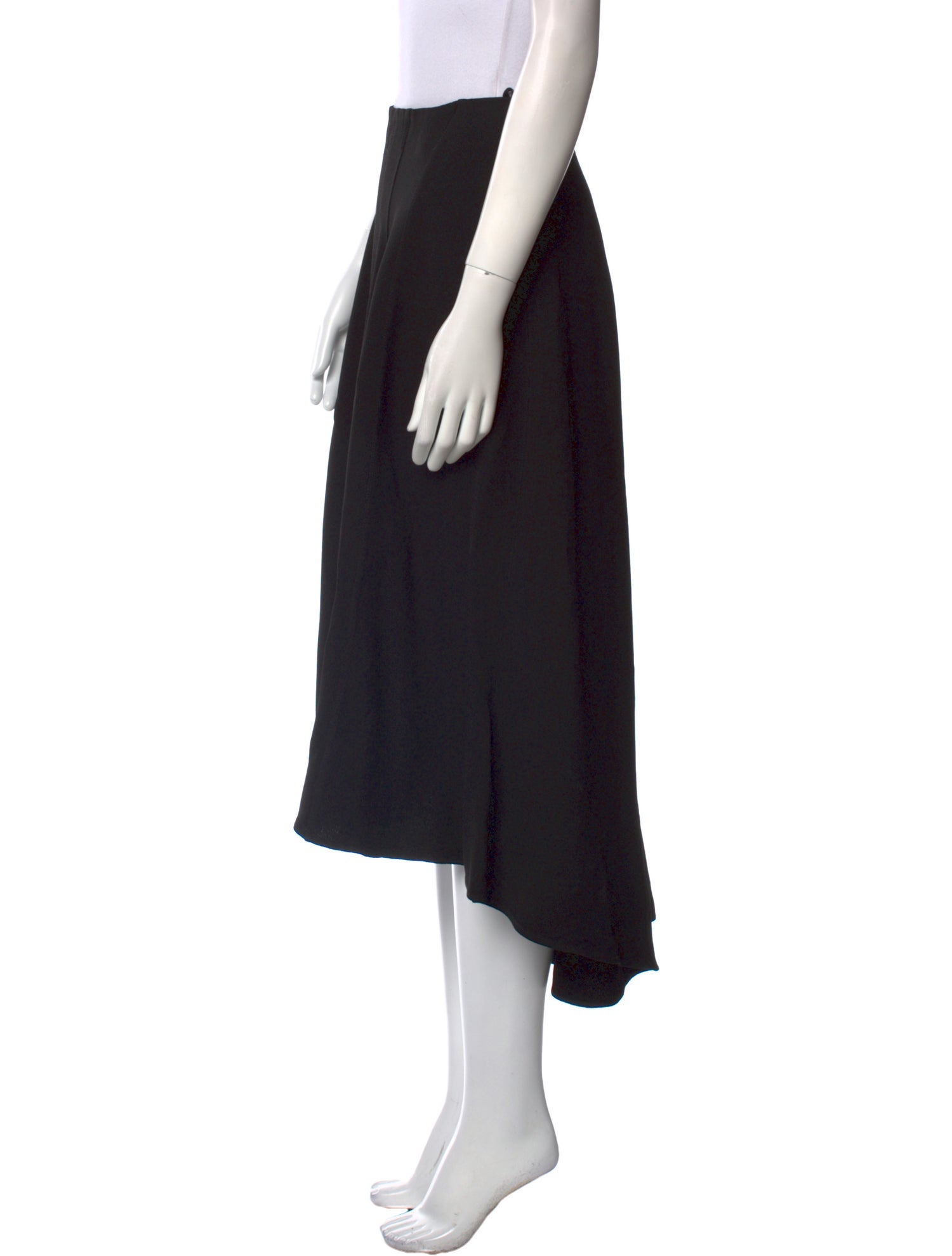 Celine Pleated Accents Midi Length Skirt