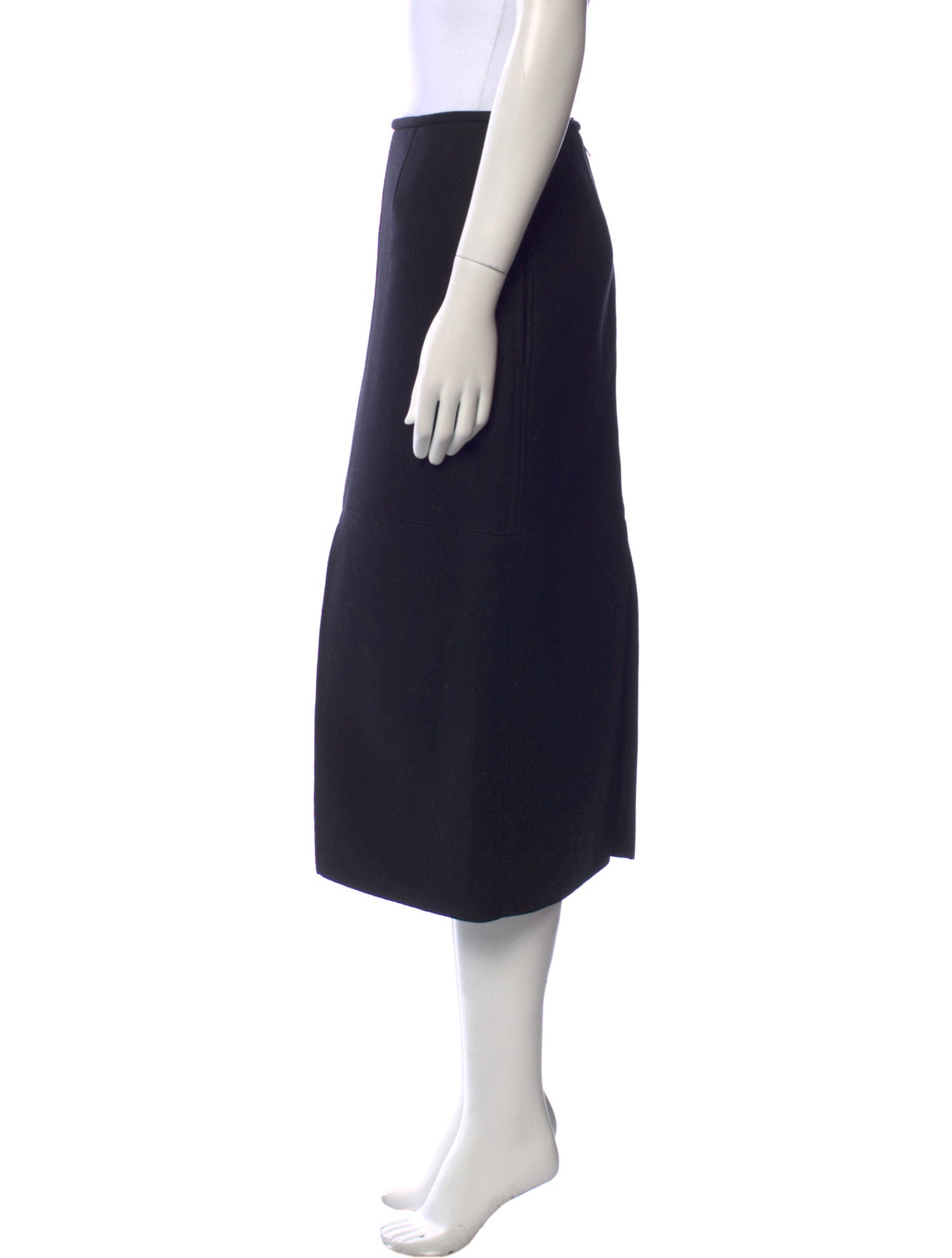 Celine Wool Midi Length Skirt