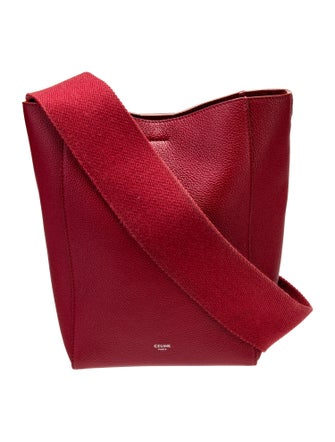 Celine Leather Seau Sangle Small