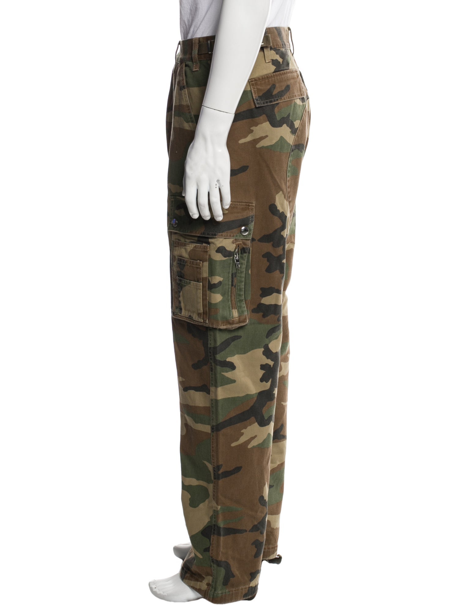 Celine Camouflage Print Cargo Pants
