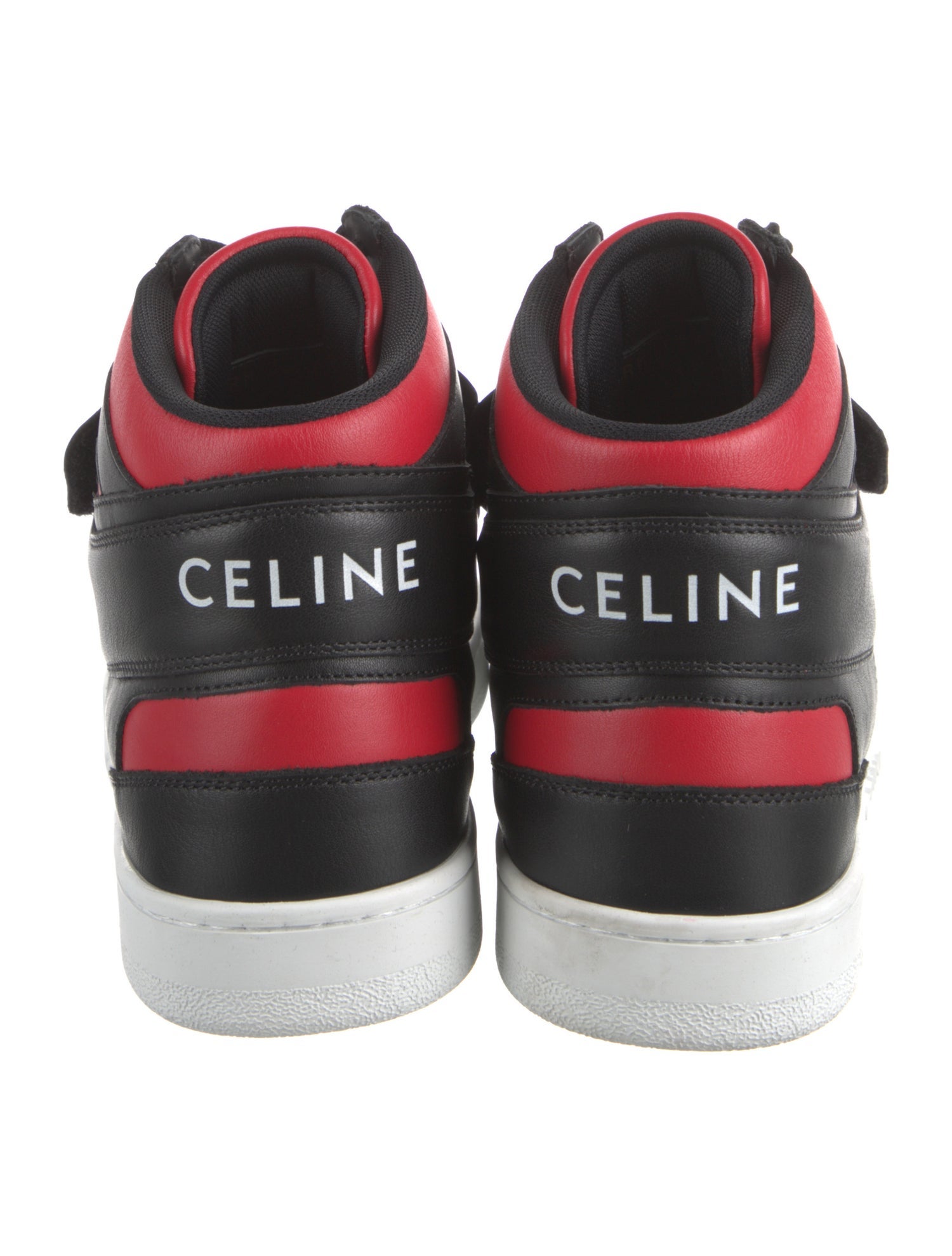 Celine Leather Colorblock Pattern Sneakers
