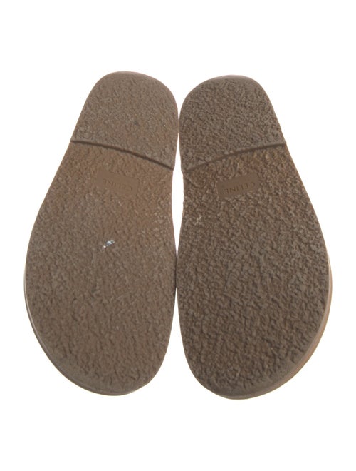 Celine Triomphe Leather Slides