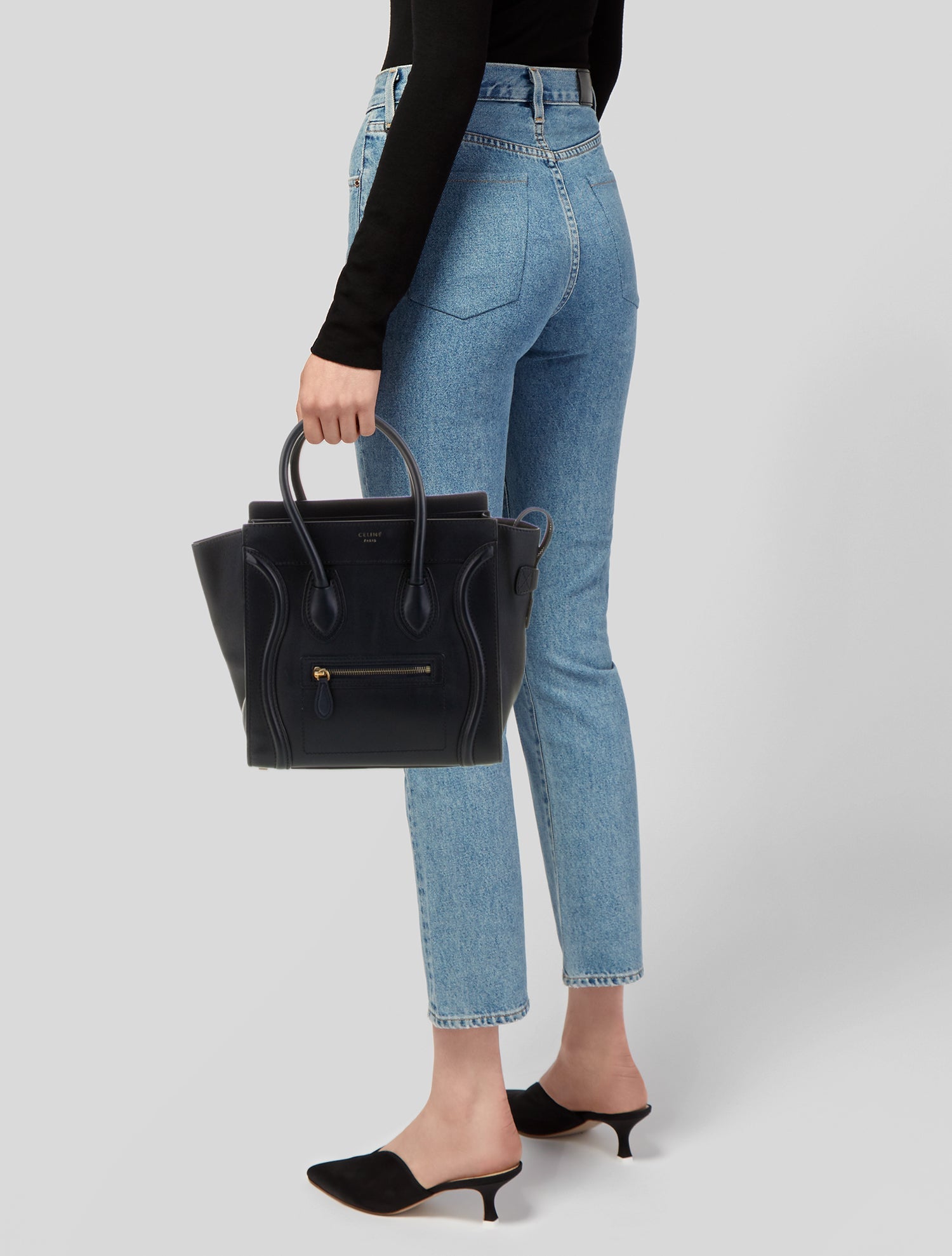 Celine Leather Luggage Micro