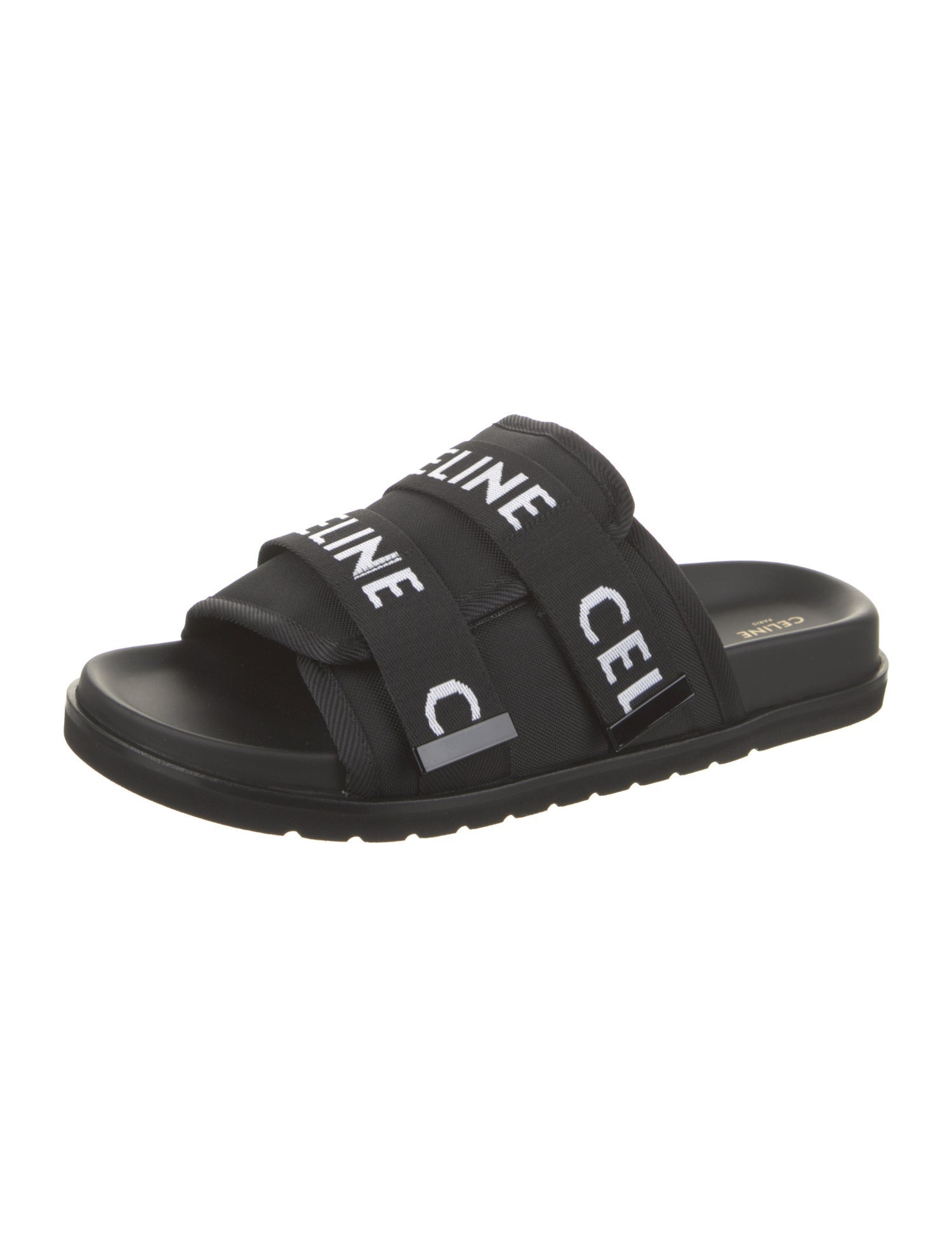 Celine Canvas Graphic Print Slides