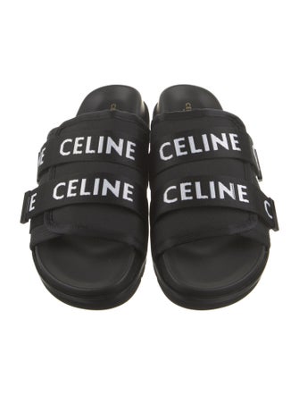 Celine Canvas Graphic Print Slides