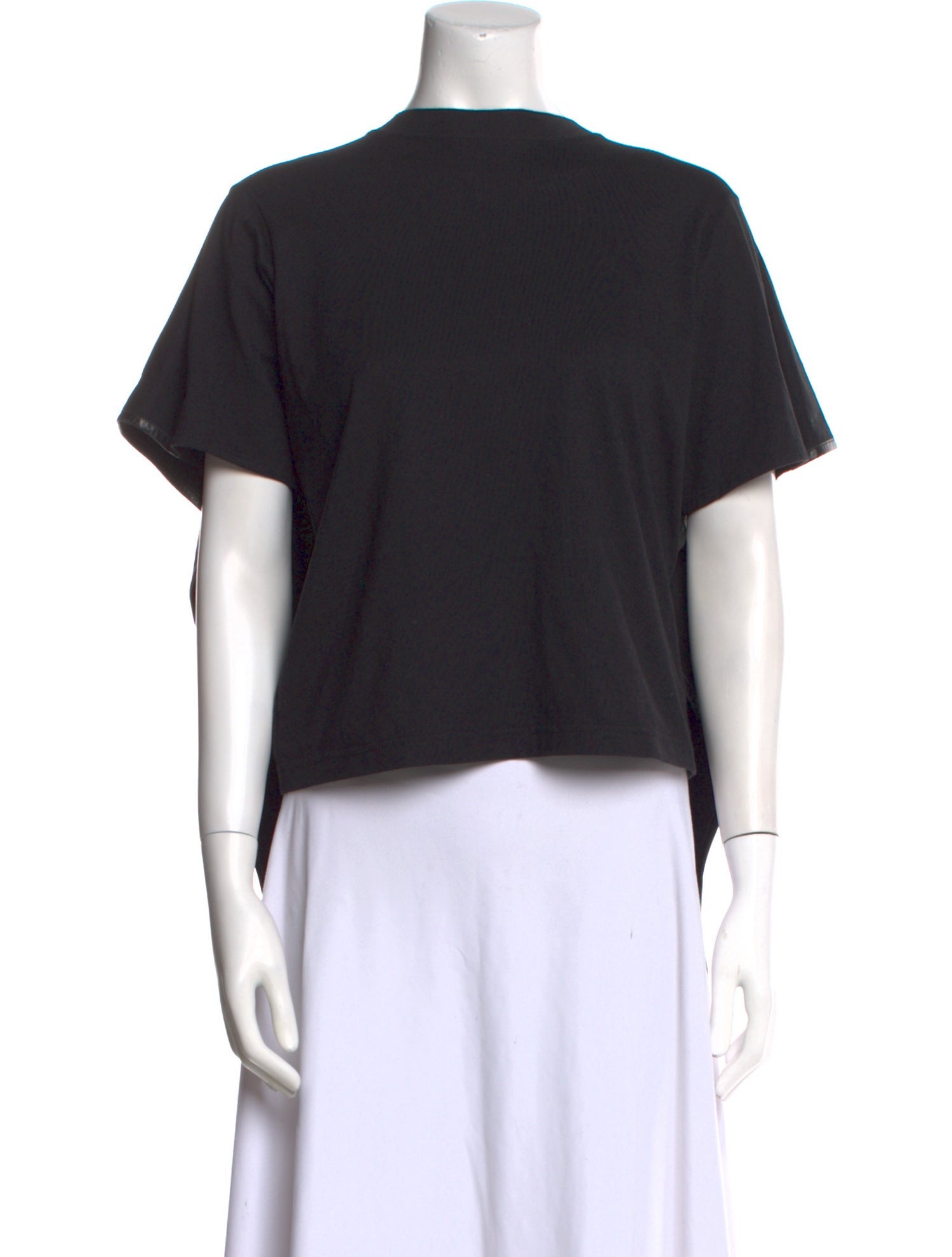 Celine Short Sleeve Jersey Scoop Neck T-Shirt