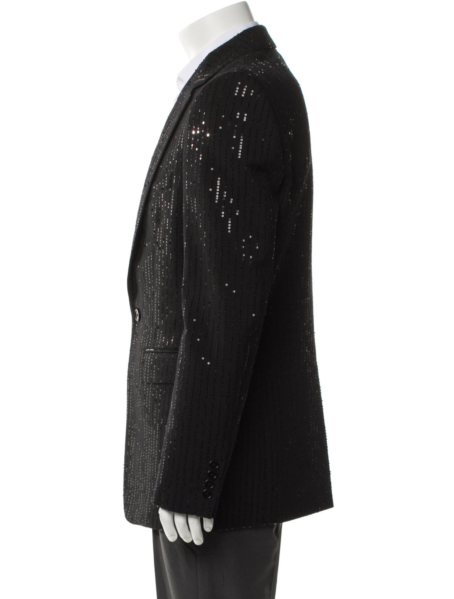 Celine Wool Sequin Embellishments Blazer