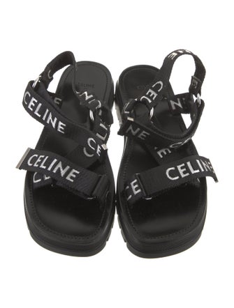 Celine Graphic Print Sandals