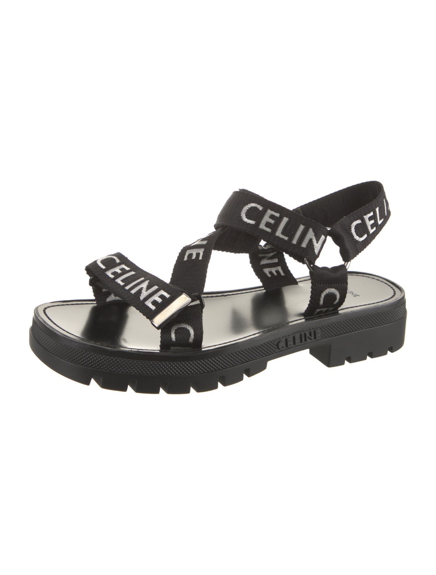 Celine Graphic Print Sandals
