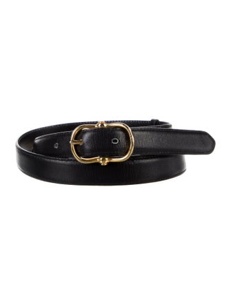 Celine Skinny Leather Belt