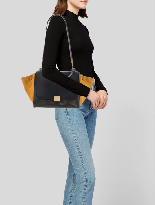 Celine Leather Trapeze Large