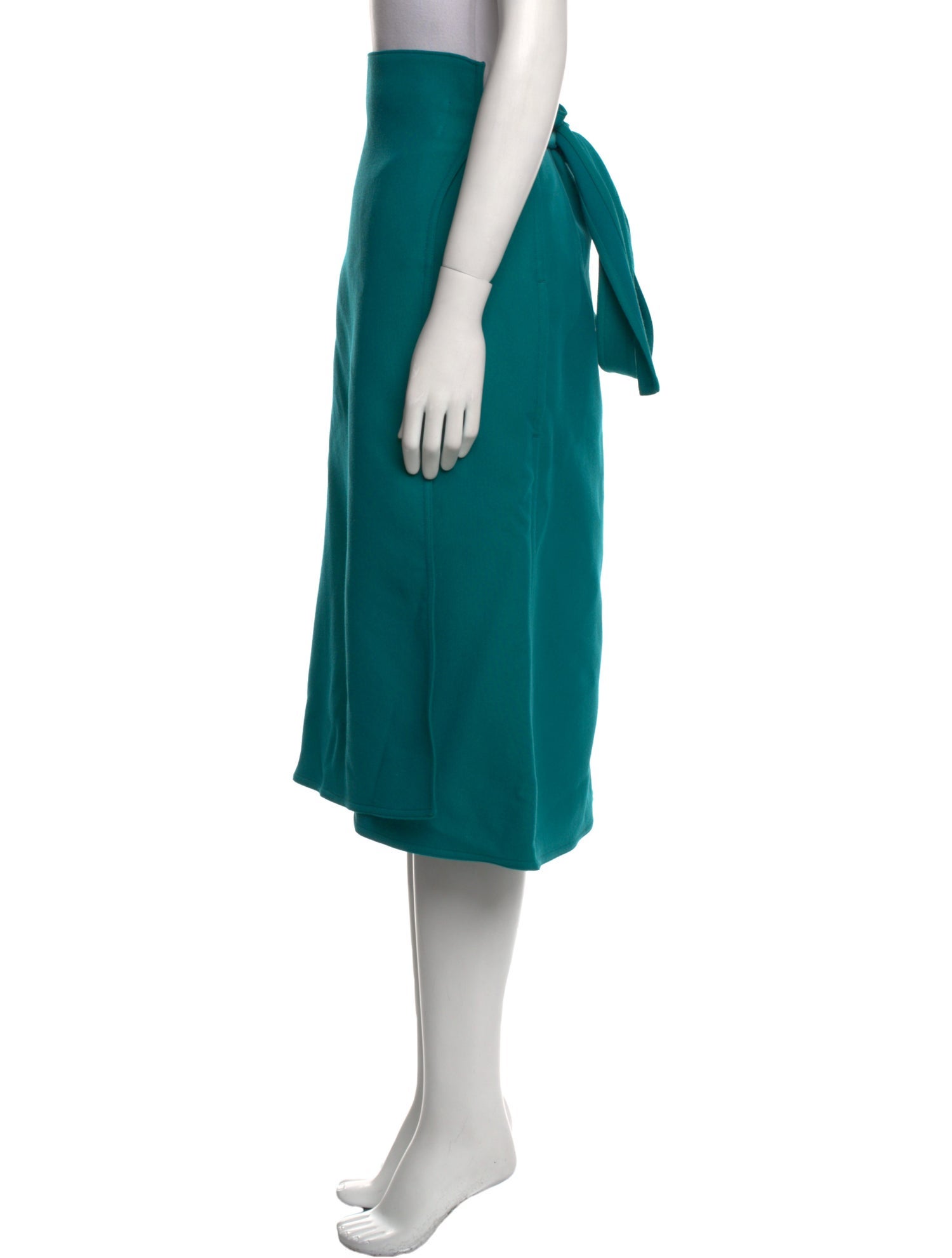 Celine Virgin Wool Knee-Length Skirt