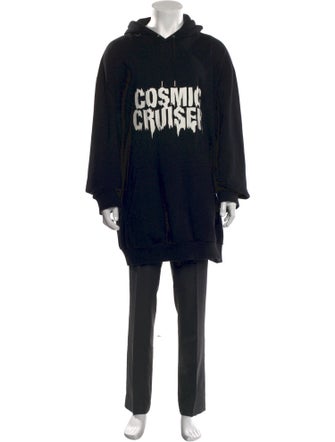 Celine Graphic Print Crew Neck Hoodie