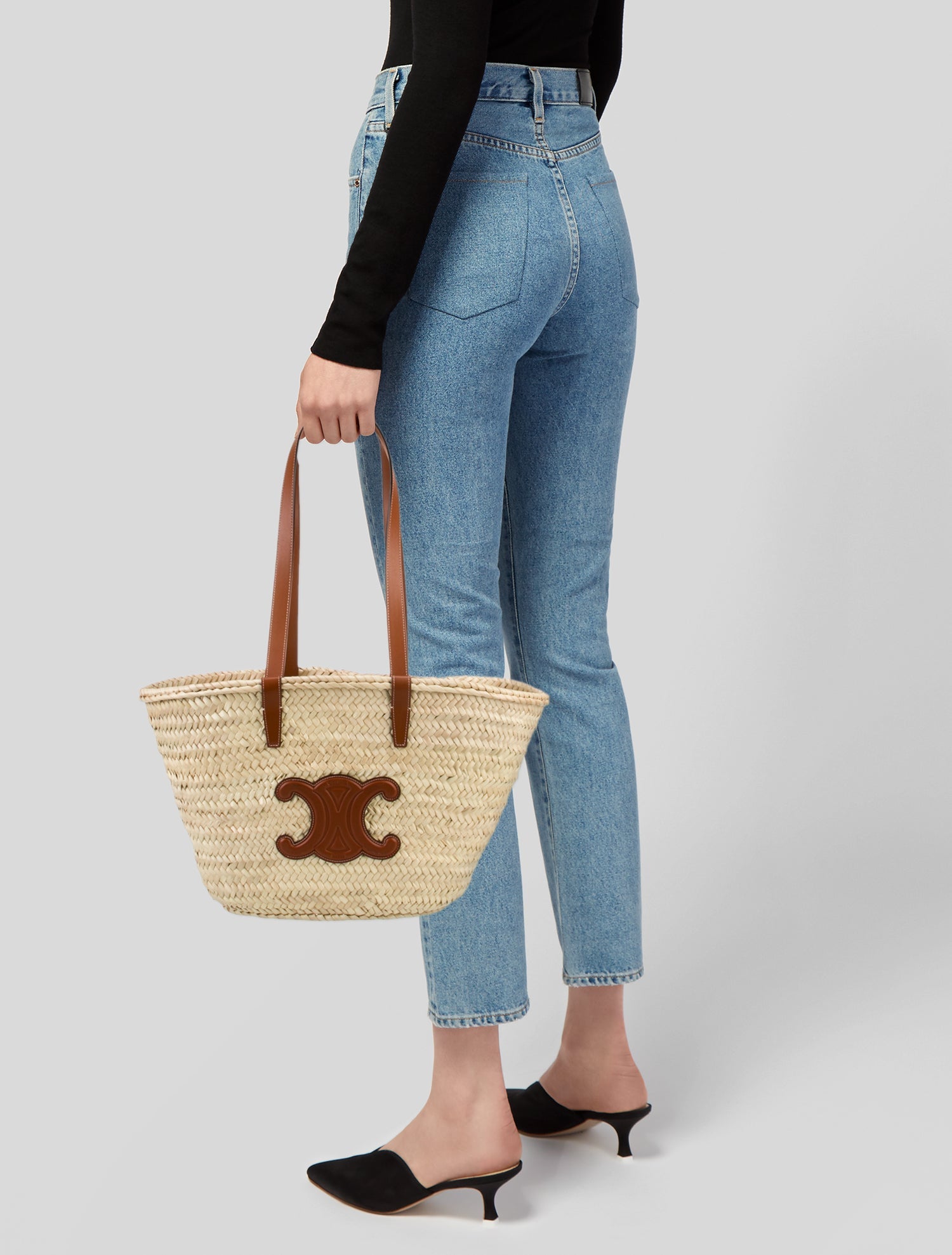 Celine Raffia Classic Panier Medium