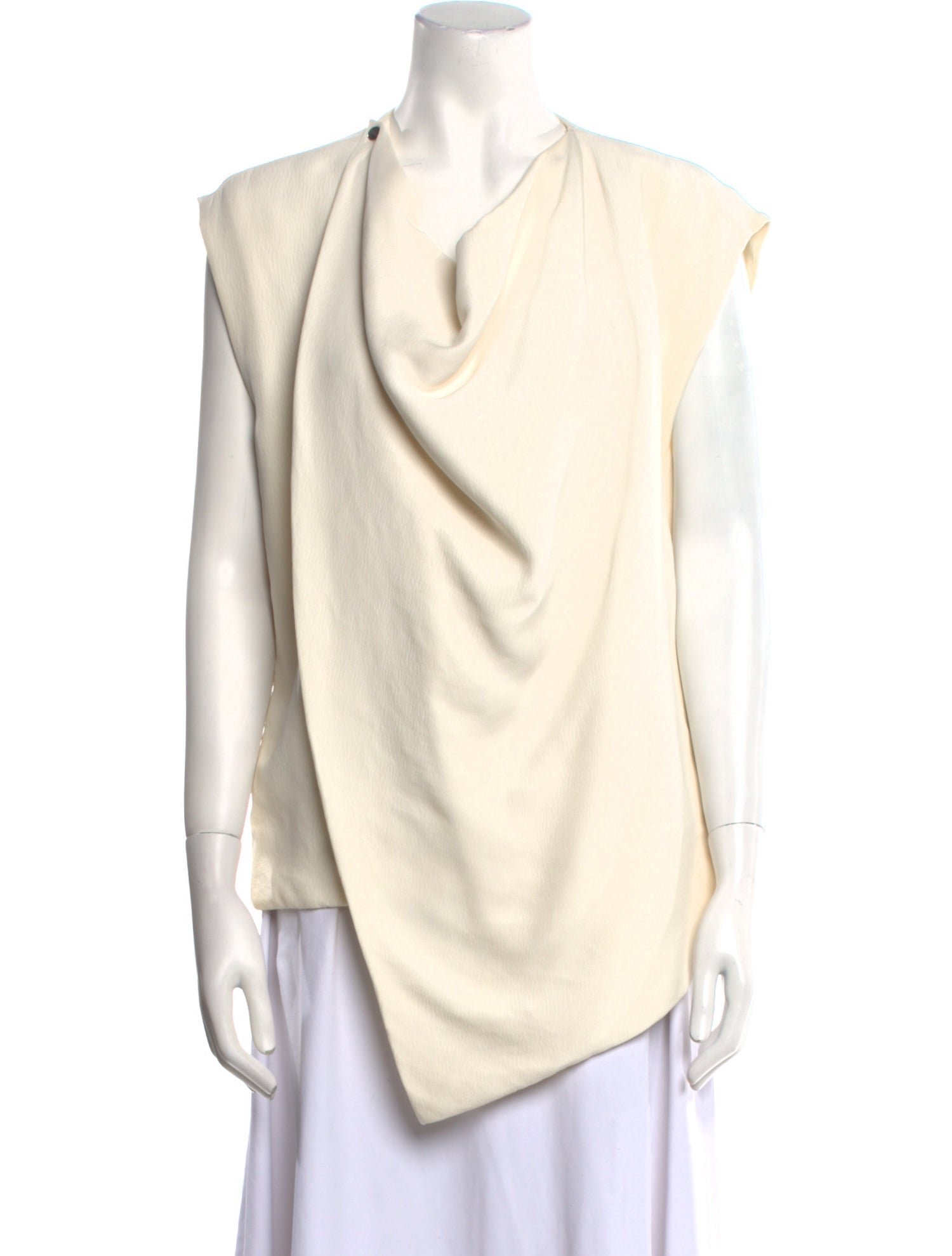 Celine Cowl Neck Short Sleeve Top