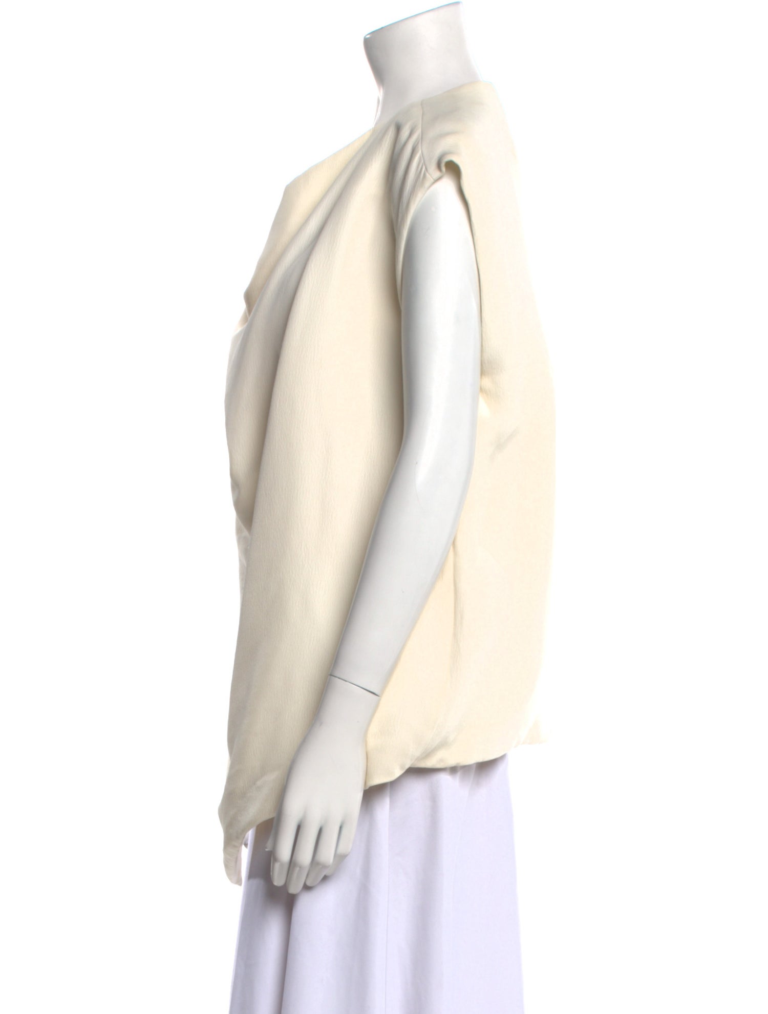 Celine Cowl Neck Short Sleeve Top