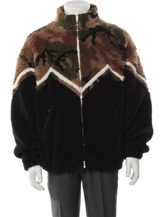 Celine Colorblock Pattern Moto Jacket