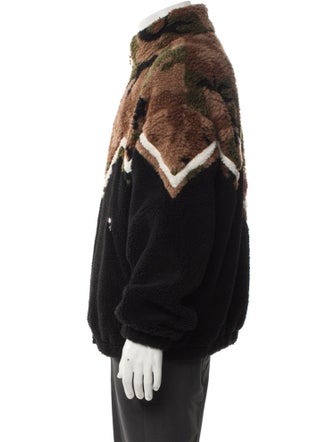 Celine Colorblock Pattern Moto Jacket