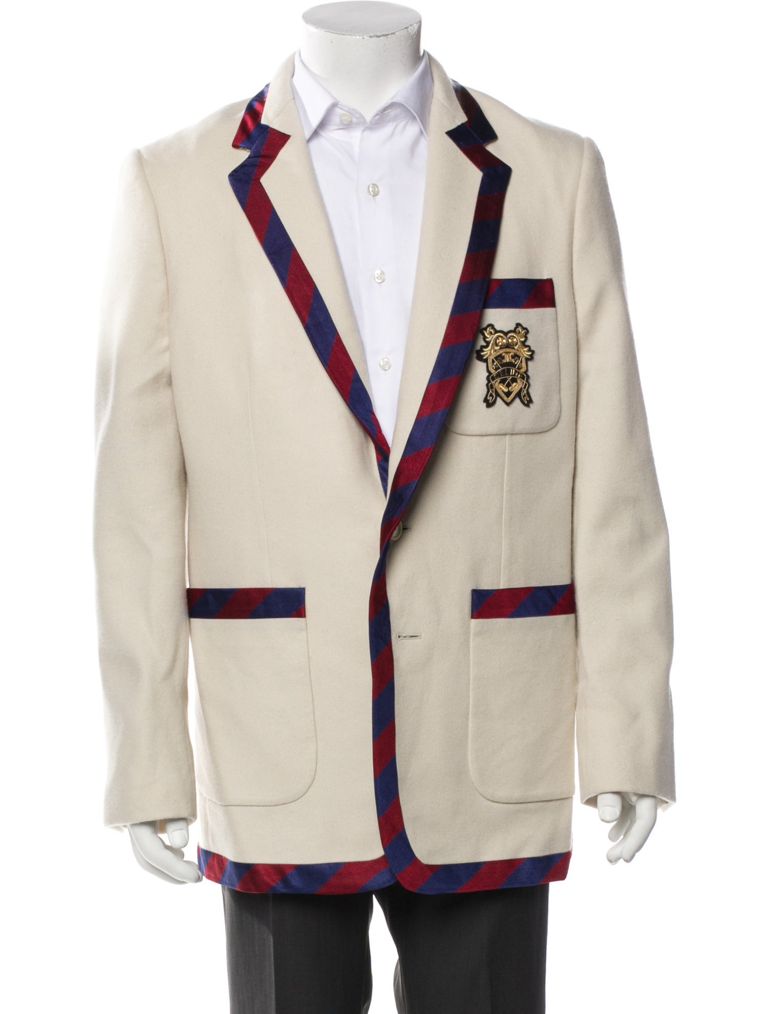 Celine Wool Colorblock Pattern Sport Coat