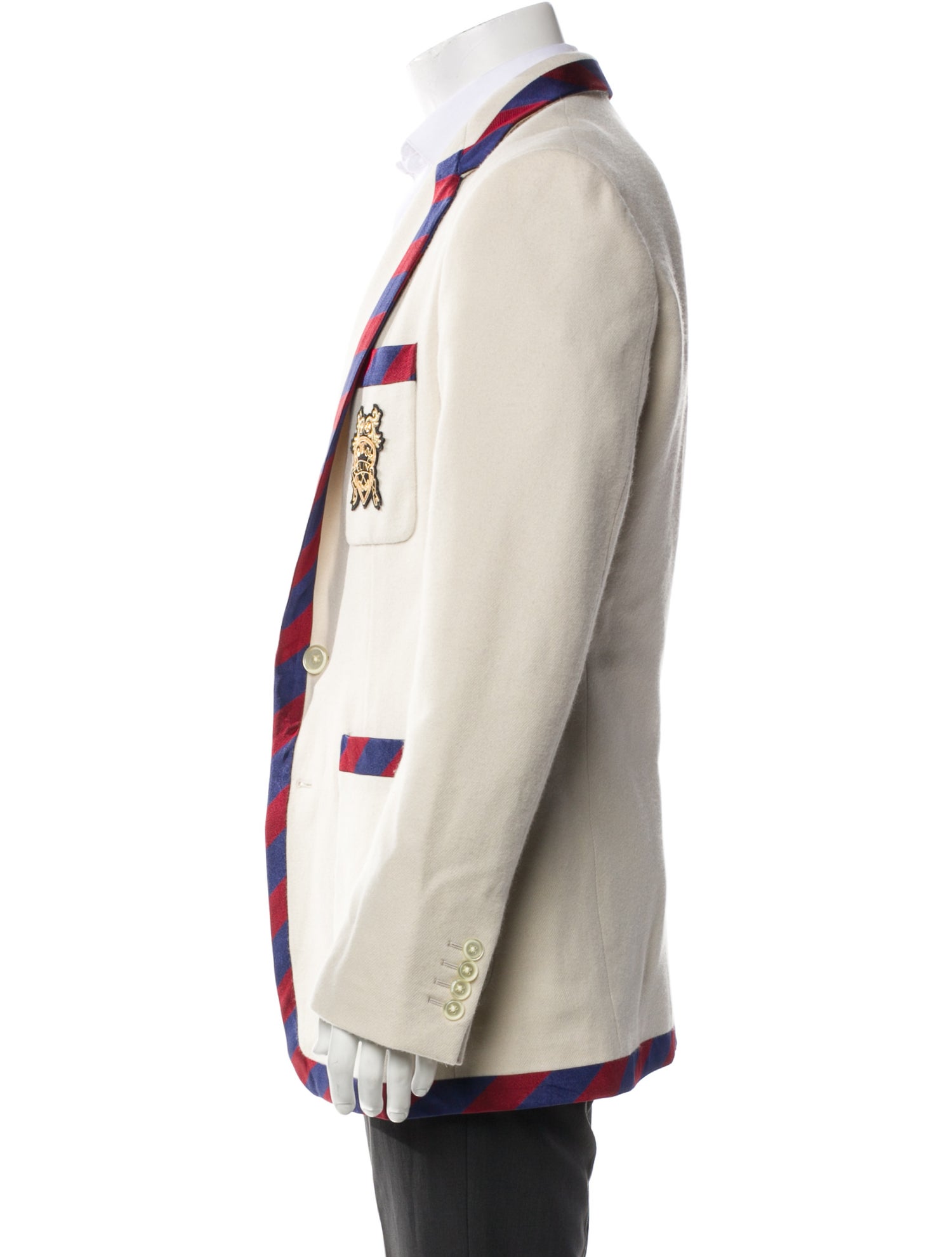 Celine Wool Colorblock Pattern Sport Coat