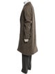Celine Wool Tweed Pattern Overcoat