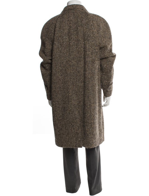 Celine Wool Tweed Pattern Overcoat