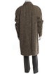 Celine Wool Tweed Pattern Overcoat