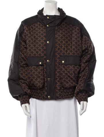 Celine Jackets Puffer Printed Utility Jacket M
