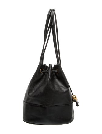 Chanel Caviar CC Drawstring Bucket Bag