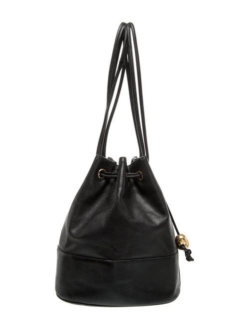 Chanel Caviar CC Drawstring Bucket Bag