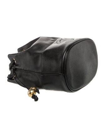 Chanel Caviar CC Drawstring Bucket Bag