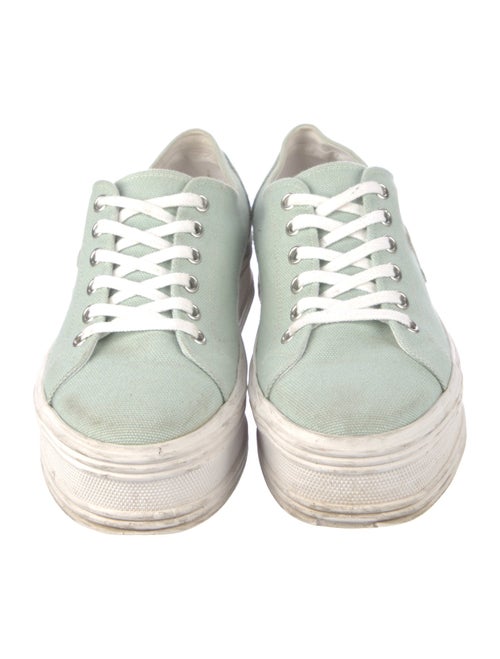 Celine Signature Logo Canvas Sneakers