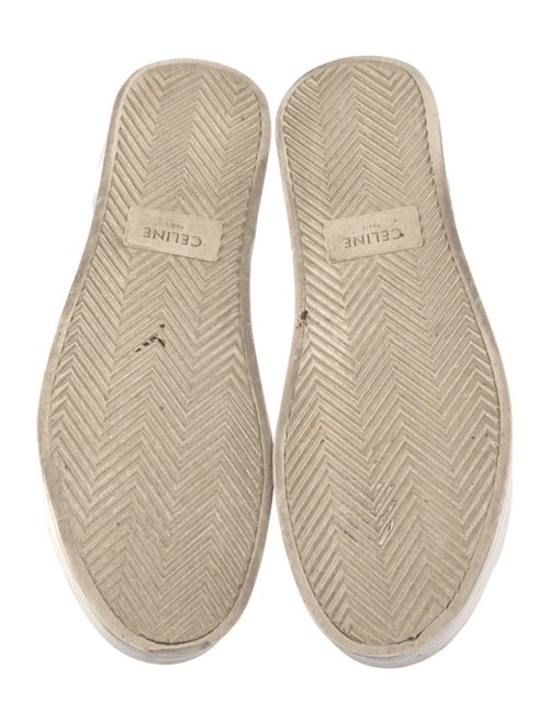 Celine Signature Logo Canvas Sneakers